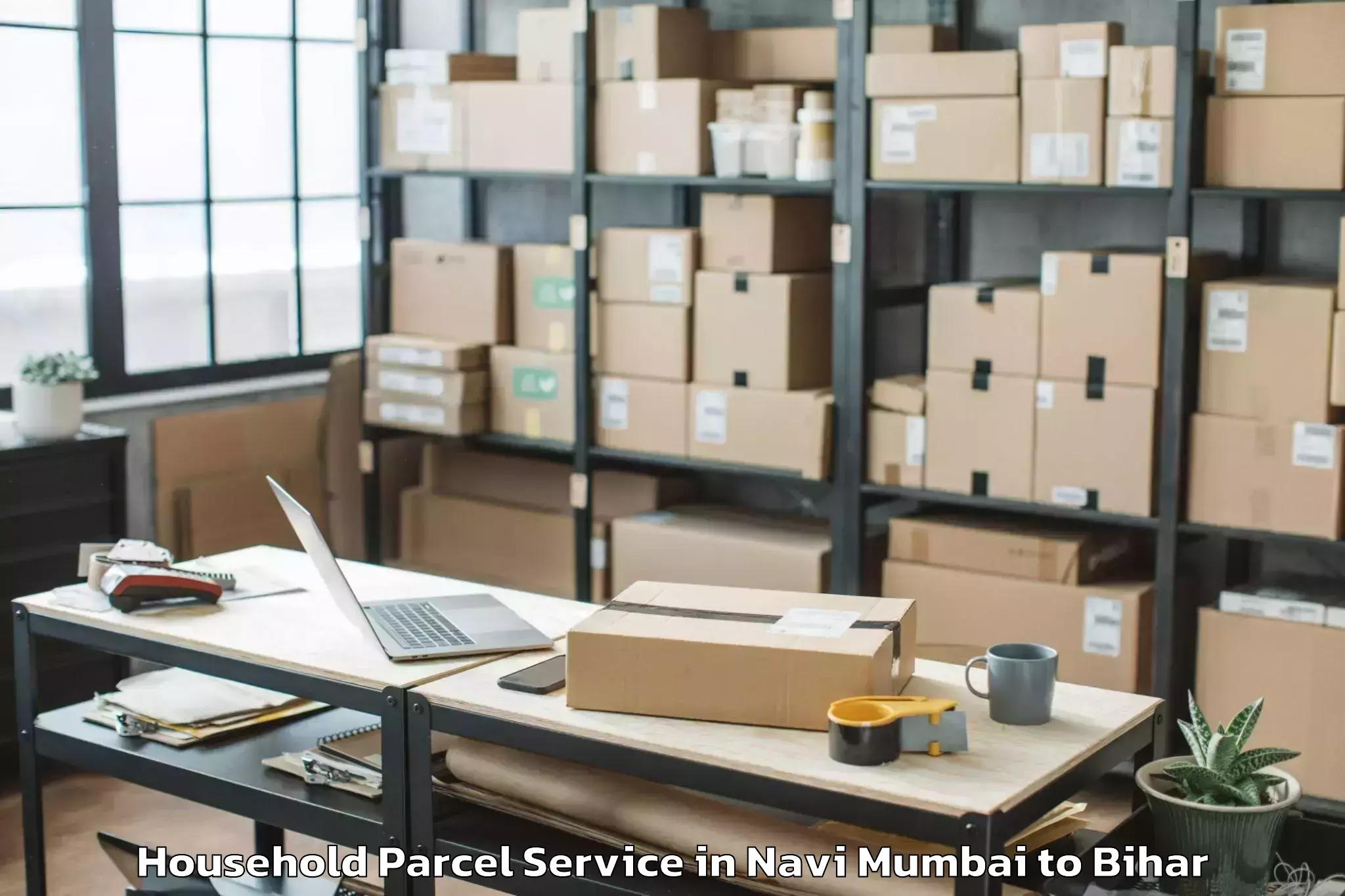 Top Navi Mumbai to Babubarhi Household Parcel Available